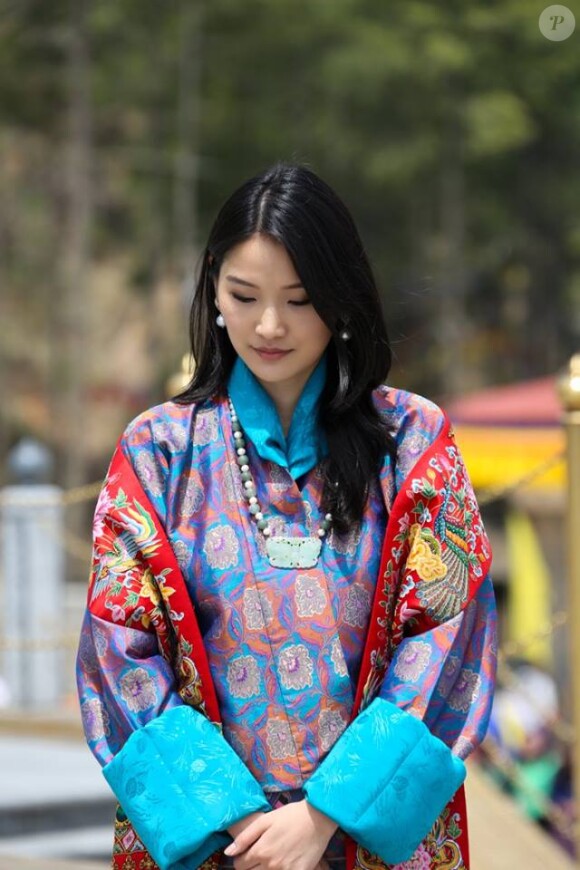 La reine Jetsun du Bhoutan lors d'une cérémonie officielle au Buddha Dordenma à Timphu le 2 mai 2016