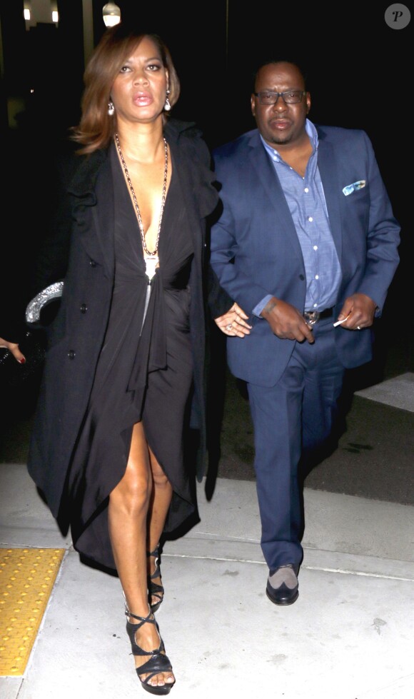 Bobby Brown et sa femme Alicia invités à l'anniversaire de Sean Comb sponsorisé par Ciroc Vodka à Beverly Hills. Los Angeles le 21 novembre 2015. © CPA/Bestimage