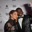 Blaise Matuidi et sa compagne Isabelle - Lancement des smartphones "BM by DWN TWN" de la marque Danew co-créés par Matuidi (joueur du PSG) à Paris, le 5 mai 2016. © Veeren/Bestimage