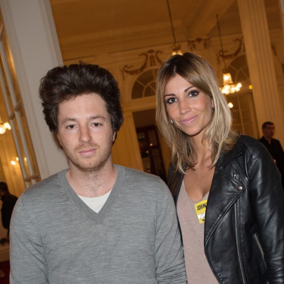 Exclusif - Jean Imbert et Alexandra Rosenfeld au Theatre de Paris pour les 70 ans de Johnny Hallyday. Le 15 juin 2013