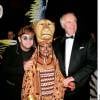 Elton John et Sir Tim Rice à la soirée pour la comédie musicale Le Roi Lion à Londres, le 20 octobre 1999