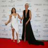 Eva Longoria et Laeticia Hallyday à la 7ème Édition du Global Gift Gala au Four Seasons Hotel George V à Paris le 9 mai 2016