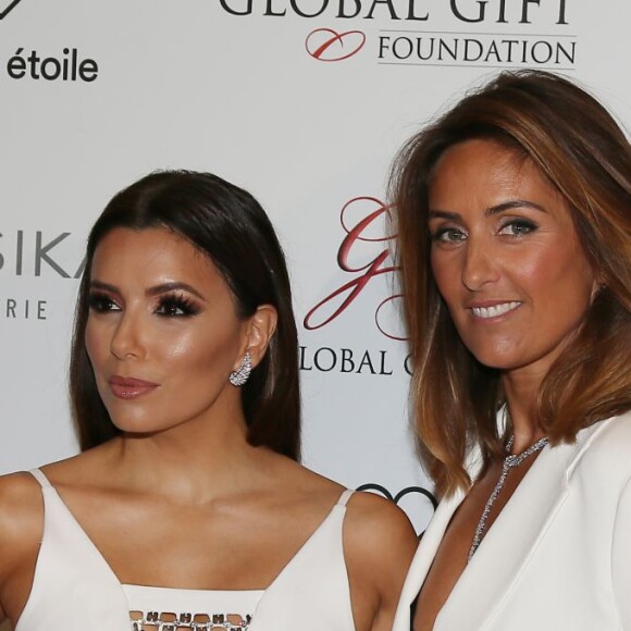 Eva Longoria et Valérie Messika à la 7ème Édition du Global Gift Gala au Four Seasons Hotel George V à Paris le 9 mai 2016