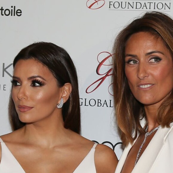 Eva Longoria et Valérie Messika à la 7ème Édition du Global Gift Gala au Four Seasons Hotel George V à Paris le 9 mai 2016