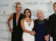 Eva Longoria : Sublime pour honorer Laeticia Hallyday et Line Renaud à Paris