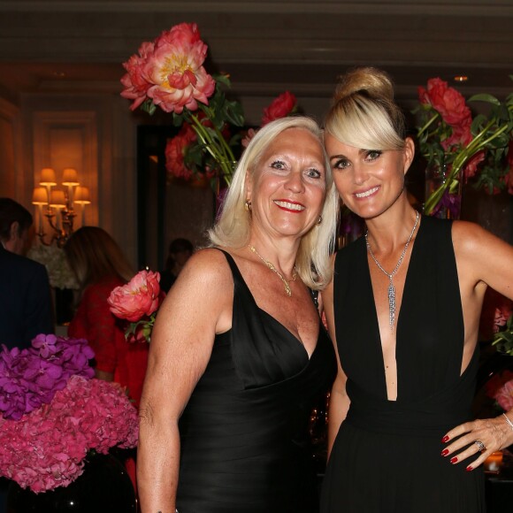 Exclusif  - Christine Chevalier (UNICEF France) et Laeticia Hallyday - 7ème édition du dîner du Global Gift Gala organisé au Four Seasons Hôtel George V à Paris. Le 9 mai 2016. © Dominique Jacovides / Bestimage