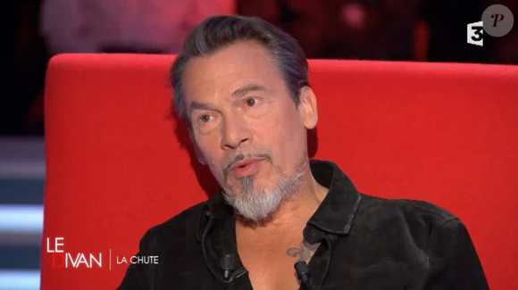 Florent Pagny évoque sa rupture avec Vanessa Paradis dans "Le Divan" de Marc-Olivier Fogiel sur France 3. Le 10 mai 2016.