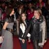 Florent Pagny, sa femme Azucena et leur fille Aël - 15e édition des NRJ Music Awards à Cannes. Le 14 décembre 2013.
