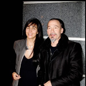 Florent Pagny et sa femme Azucena  en 2009 à Paris.