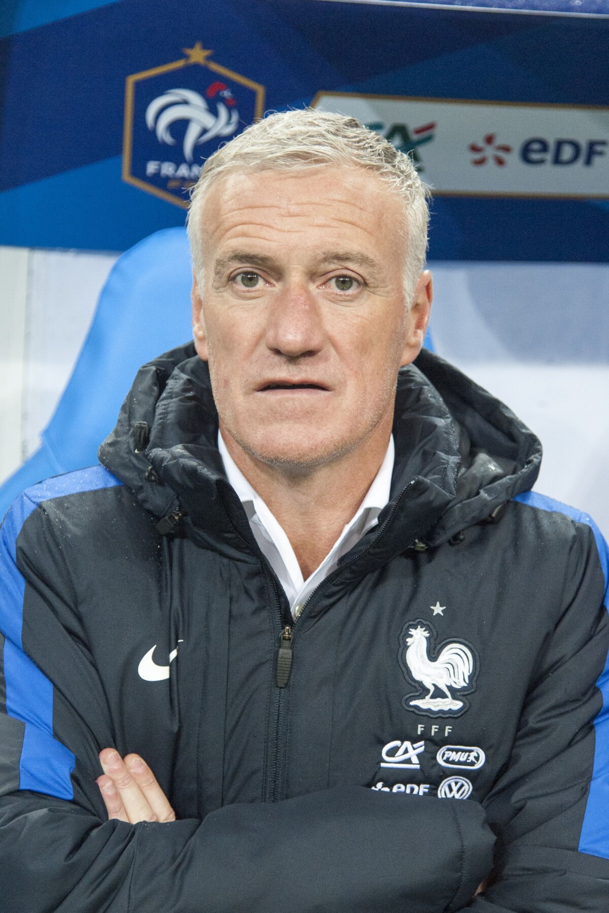 Photo Didier Deschamps Match de football France Russie au Stade de France à SaintDenis le