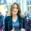 Carla Bruni-Sarkozy - Arrivées au défilé de mode Haute-Couture "Schiaparelli", collection printemps-été 2016, à Paris. Le 25 janvier 2016