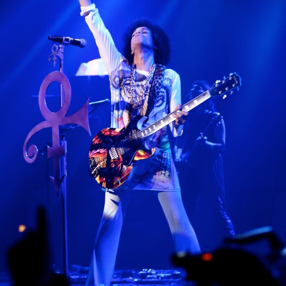 Le chanteur Prince en concert au Zénith à Paris. Le 1er juin 2014