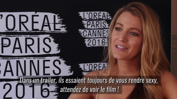 Interview exclusive de Blake Lively lors de son passage à Cannes.