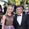 Hatem Ben Arfa et Angela Donava au Festival de Cannes le 16 mai 2016 lors de la montée des marches pour la projection du film Loving de Jeff Nichols.