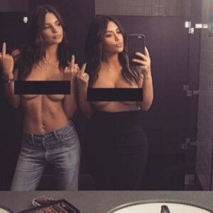 Lorsque Kim Kardashian publie des selfies nus sur Instagram.