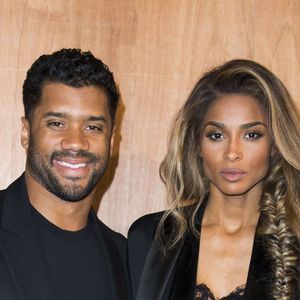 Russell Wilson et sa compagne Ciara au défilé de mode prêt-à-porter Automne-Hiver 2016/2017 Givenchy à Paris le 6 mars 2016. © Olivier Borde/Bestimage