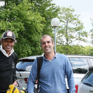 Yannick Noah, Cédric Pioline - 24ème édition du "Tee Break du Coeur" organisée dans un but caritatif sur le golf des Yvelines, au château de la Couharde le 17 mai 2016