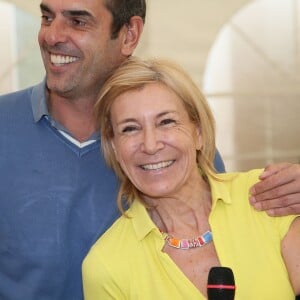 Cédric Pioline, Véronique Chaplain - 24ème édition du "Tee Break du Coeur" organisée dans un but caritatif sur le golf des Yvelines, au château de la Couharde le 17 mai 2016