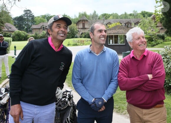 Yannick Noah, Cédric Pioline, Patrice Hagelauer - 24ème édition du "Tee Break du Coeur" organisée dans un but caritatif sur le golf des Yvelines, au château de la Couharde le 17 mai 2016