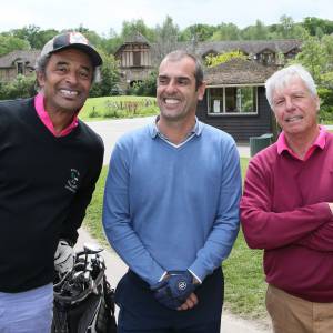 Yannick Noah, Cédric Pioline, Patrice Hagelauer - 24ème édition du "Tee Break du Coeur" organisée dans un but caritatif sur le golf des Yvelines, au château de la Couharde le 17 mai 2016