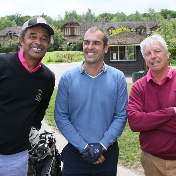 Yannick Noah, Cédric Pioline, Patrice Hagelauer - 24ème édition du "Tee Break du Coeur" organisée dans un but caritatif sur le golf des Yvelines, au château de la Couharde le 17 mai 2016