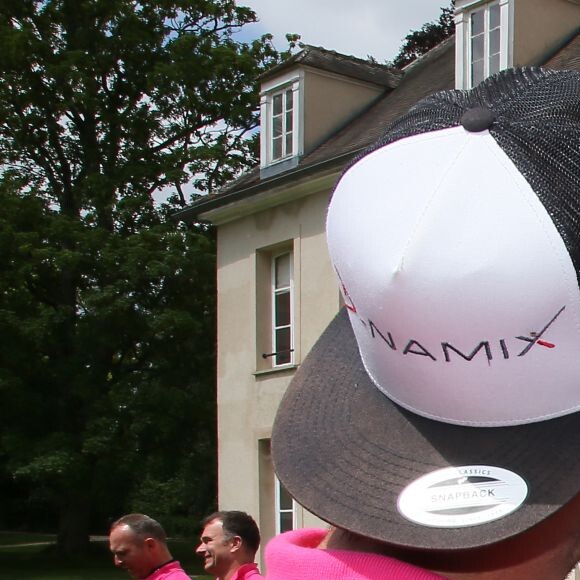 Yannick Noah, Cédric Pioline - 24ème édition du "Tee Break du Coeur" organisée dans un but caritatif sur le golf des Yvelines, au château de la Couharde le 17 mai 2016