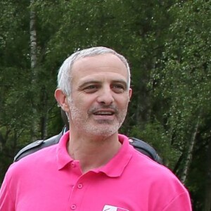 Stéphane Freiss, Alain Roche - 24ème édition du "Tee Break du Coeur" organisée dans un but caritatif sur le golf des Yvelines, au château de la Couharde le 17 mai 2016.