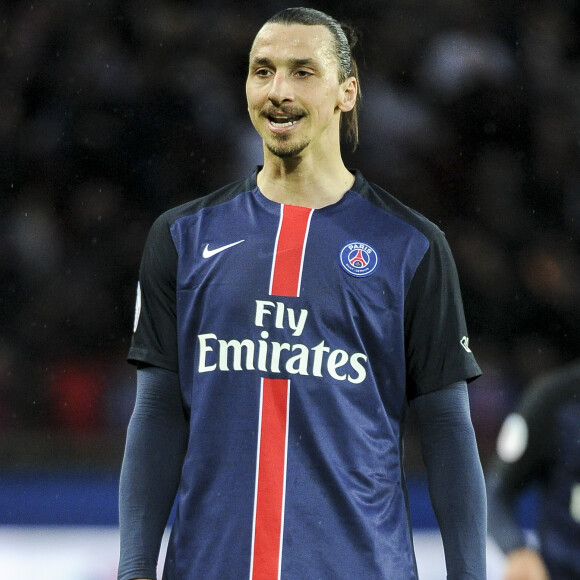 Zlatan Ibrahimovic - Match de football de la 36ème journée de Ligue 1, qui opposait le PSG au Stade Rennais (4-0) au Parc des Princes. Le 29 avril 2016