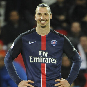 Zlatan Ibrahimovic - Match de football de la 36ème journée de Ligue 1, qui opposait le PSG au Stade Rennais (4-0) au Parc des Princes. Le 29 avril 2016