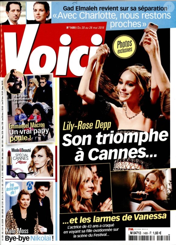 Couverture du magazine "Voici", dans lequel Jean-Luc Lahaye donne une interview, en kiosque le vendredi 20 mai 2016