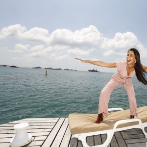 Exclusif - Malika Ménard en rendez-vous portrait sur la plage Bâoli pendant le 69ème Festival international du film de Cannes le 19 mai 2016. © Doignon / LMS / Bestimage