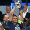 Thiago Silva - Finale de la coupe de France de football (PSG / OM) au Stade de France le 21 mai 2016. Le PSG remporte le match 4 à 2.