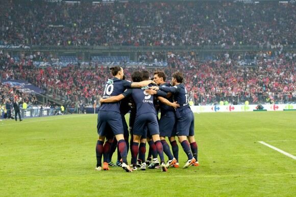 Finale de la coupe de France de football (PSG / OM) au Stade de France le 21 mai 2016. Le PSG remporte le match 4 à 2.
