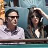 Charlotte Gainsbourg et Yvan Attal aux Internationaux de France de tennis de Roland Garros à Paris, le 6 juin 2014.