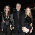 David Ginola, sa femme Caroline et leur fille Carla à la soirée First Fabulous Fund Fair à Londres, le 24 février 2015.