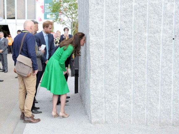Kate Middleton et le prince Harry au Chelsea Flower Show à Londres le 23 mai 2016.