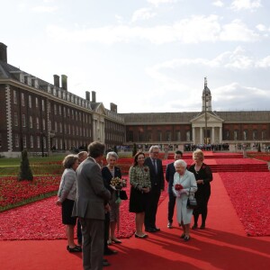 La reine Elizabeth II au Chelsea Flower show à Londres le 23 mai 2016.