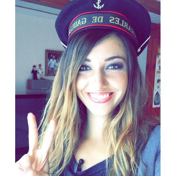 Delphine Wespiser en mai 2016, avant sa coloration rousse.