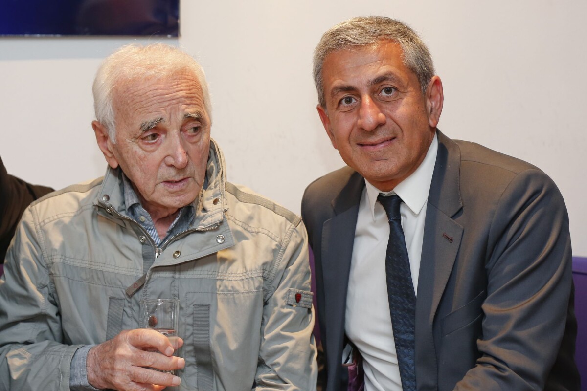 Photo : Charles Aznavour et Didier Parakian - Charles Aznavour