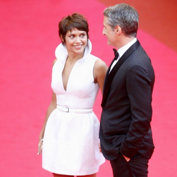 Emma de Caunes et son père Antoine à Cannes en 2008.