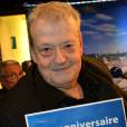 Exclusif - Guy Carlier - Les journalistes et chroniqueurs souhaitent un bon anniversaire à Europe 1 à l'occasion de la journée spéciale des 60 ans de la radio à Paris. Le 4 février 2015
