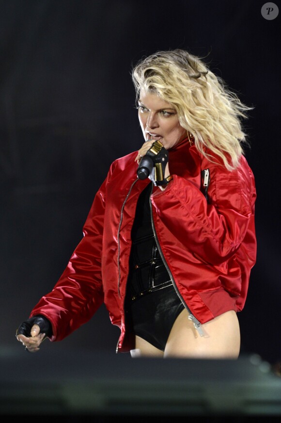 Fergie en concert à Hanovre en Allemagne. Il y a longtemps que l'on ne l'avait pas vue sur scène, Fergie additionne les concerts alors que son mari Josh Duhamel s'occupe de leur fils Axl. Le 28 mai 2016 © Future-Image via Bestimage