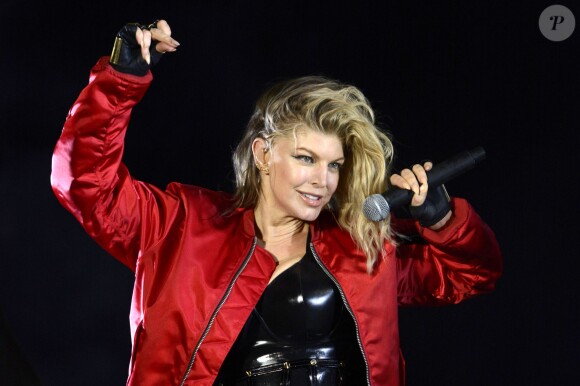 Fergie en concert à Hanovre en Allemagne. Il y a longtemps que l'on ne l'avait pas vue sur scène, Fergie additionne les concerts alors que son mari Josh Duhamel s'occupe de leur fils Axl. Le 28 mai 2016 © Future-Image via Bestimage