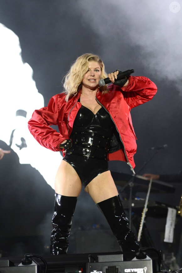 Fergie en concert à Hanovre en Allemagne. Il y a longtemps que l'on ne l'avait pas vue sur scène, Fergie additionne les concerts alors que son mari Josh Duhamel s'occupe de leur fils Axl. Le 28 mai 2016 © Future-Image via Bestimage