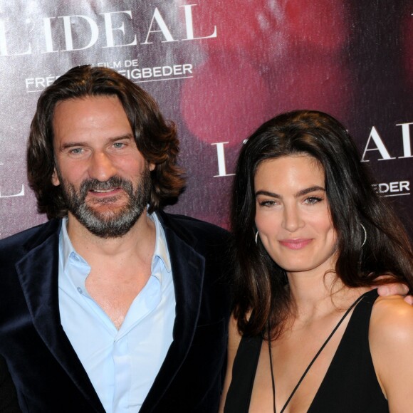 Frederic Beigbeder et Lara Micheli lors de la première de L'Idéal au Grand Rex, Paris, le 30 mai 2016.