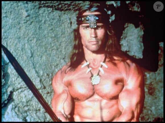 Arnold Schwarzenegger dans le film Conan le barbare, en 1982