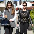 Maria Shriver et sa fille Christina Schwarzenegger sortent du restaurant "Tavern" à Brentwood, le 5 fevrier 2014.