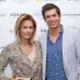 Exclusif - Caroline Receveur et son fiancé Valentin Lucas - Inauguration du Chess Hotel au 6 Rue du Helder en partenariat avec Crush Magazine à Paris, le 10 octobre 2014.