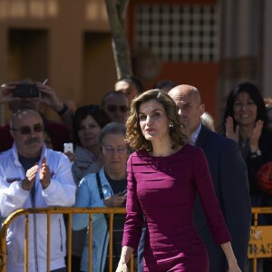 La reine Letizia d'Espagne à Palencia le 1er juin 2016 pour la cérémonie de remise des Prix Nationaux de la Culture © Jack Abuin via ZUMA Wire / Bestimage