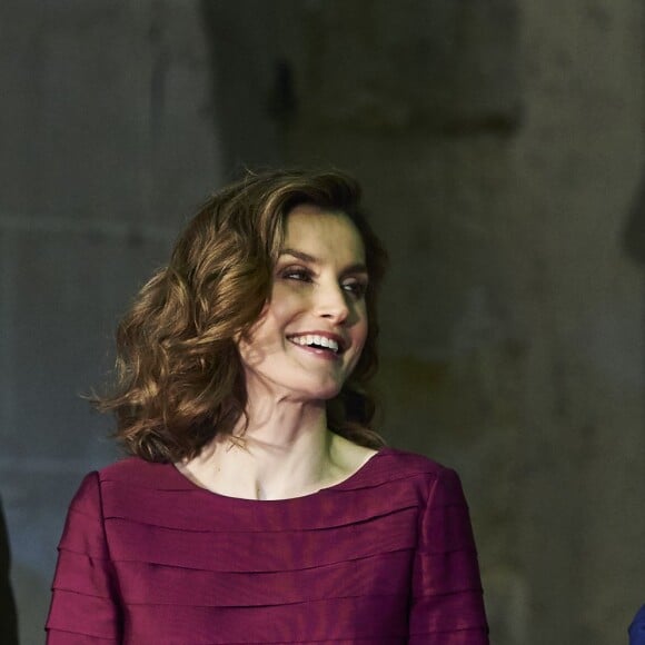 La reine Letizia d'Espagne à Palencia le 1er juin 2016 pour la cérémonie de remise des Prix Nationaux de la Culture © Jack Abuin via ZUMA Wire / Bestimage